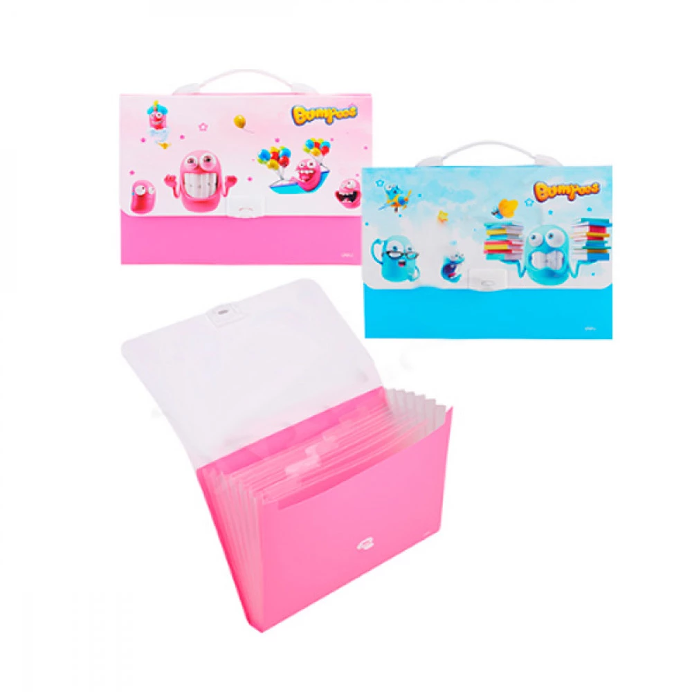 Портфель пластиковий А4 "Deli" 60102 7 відділень "Bumpees"