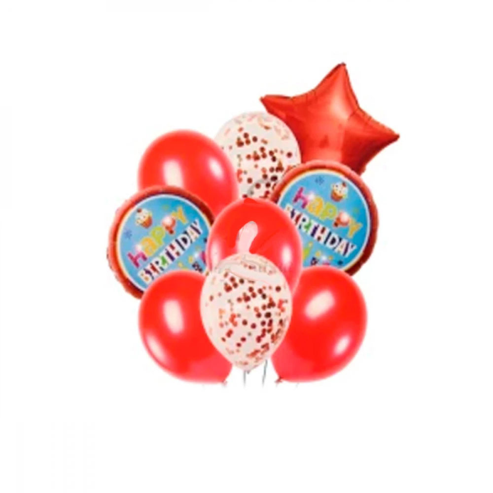 Набір повітряних кульок Happy Birthday 5-83138 (9шт)