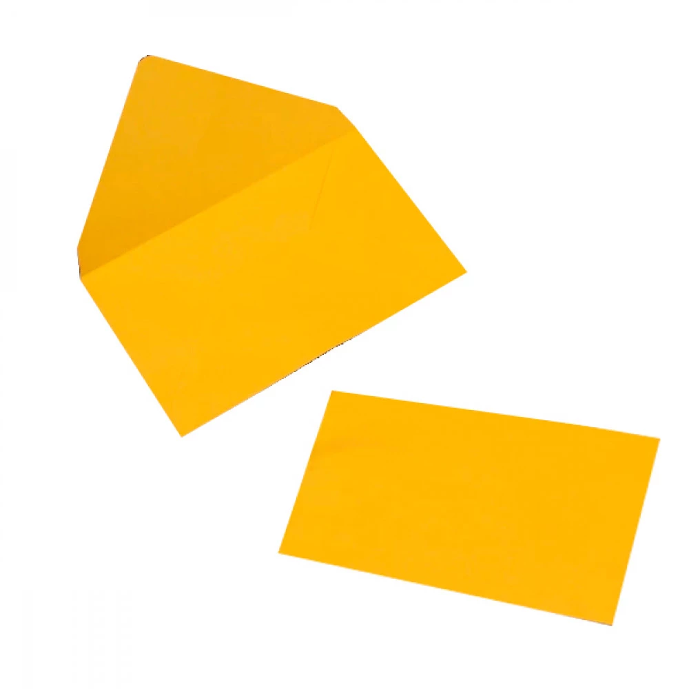 Конверт 7,5х11см Однотонний 5-85071 жовтий