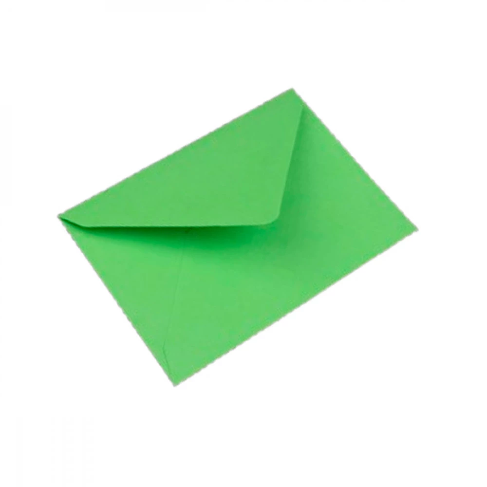 Конверт 7,5х11см Однотонний 5-85118 салатовий