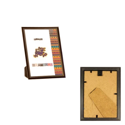 Рамка для фото 10 х 15 (15 мм) темно-коричнева з ніжкою