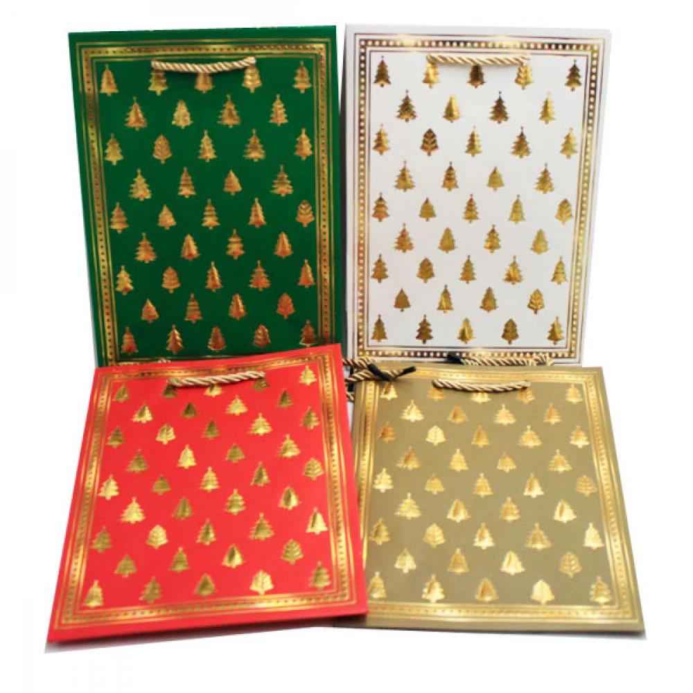 Пакет подарунковий 18х23х8см Новорічний 3353S Mix