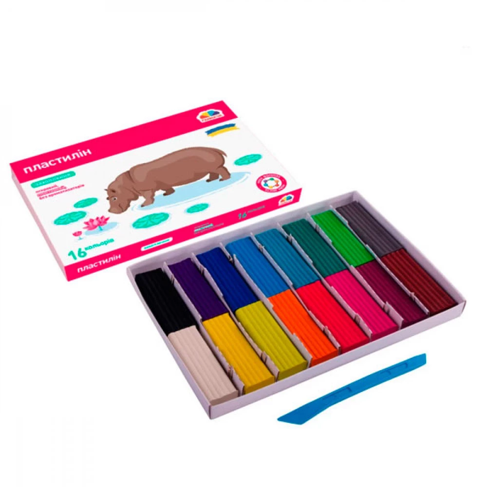 Пластилін 16 кольорів 256 г Гамма НВ 200314