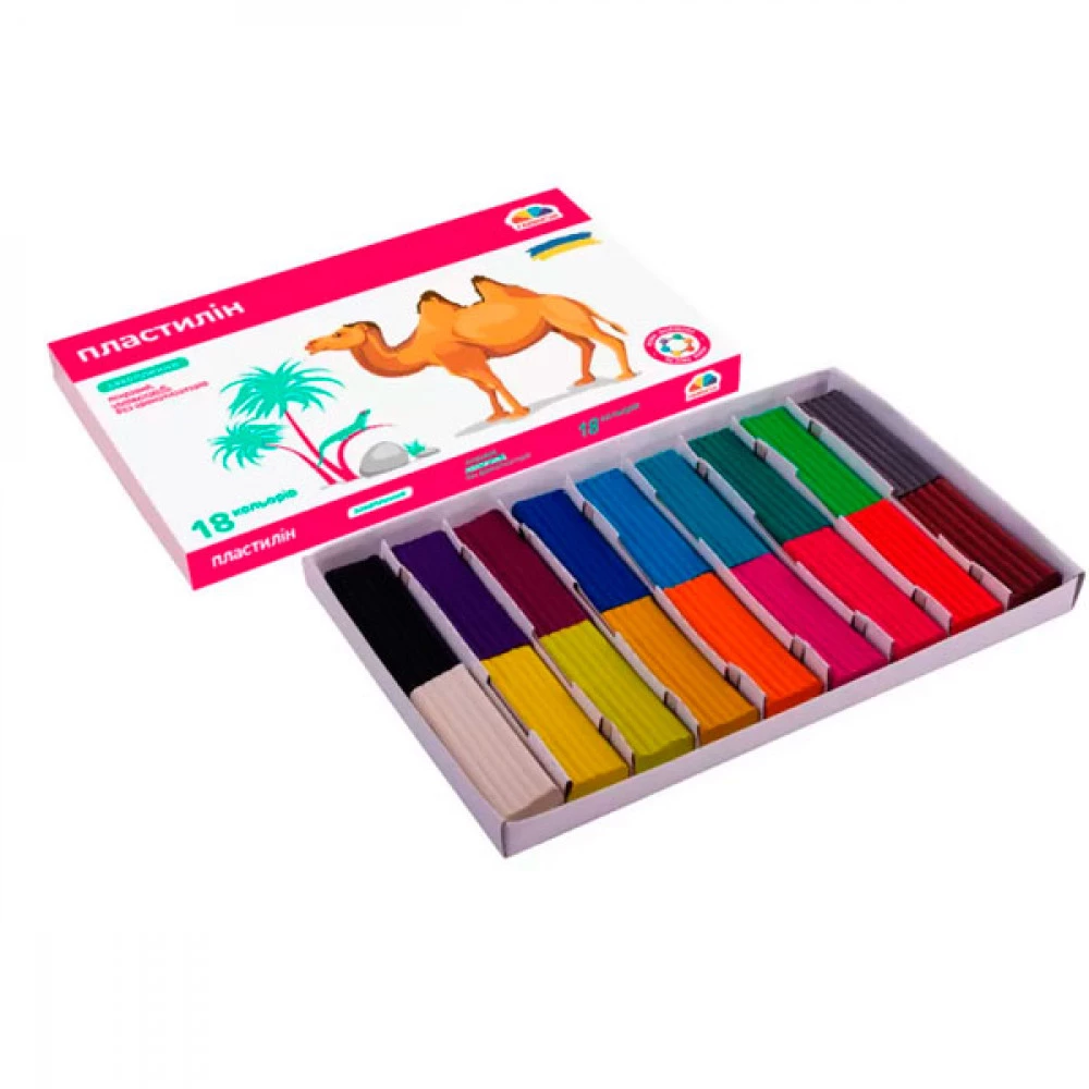Пластилін 18 кольорів 228 г Гамма НВ 200315