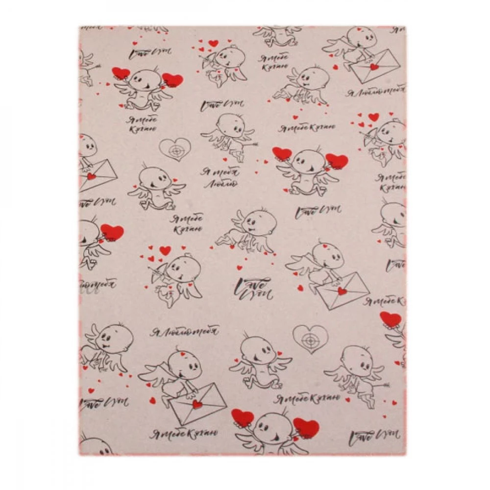 Папір пакувальний Купидони 0.7мх8м 255-1258