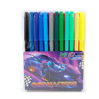 Фломастери 18 кольори J.Otten 828-18LQ Спорткар