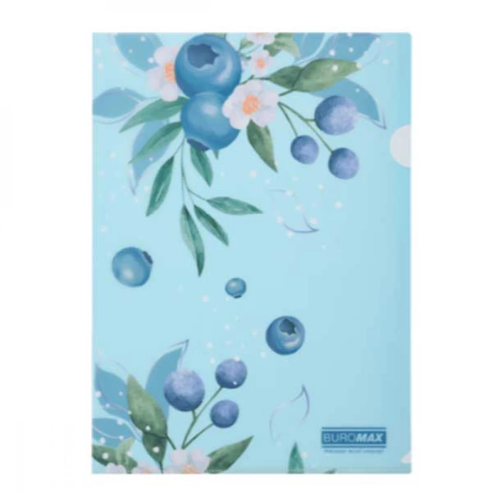 Кутник пластиковий А4 BuroMax ARABESKI 180мк BM3854-17 морська хвиля