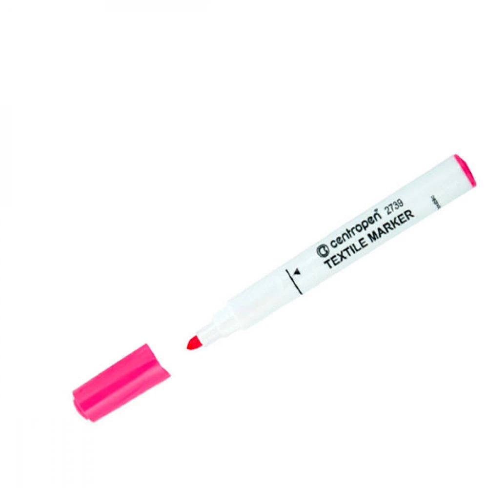 Маркер "Centropen" 2739 для рожевого текстилю