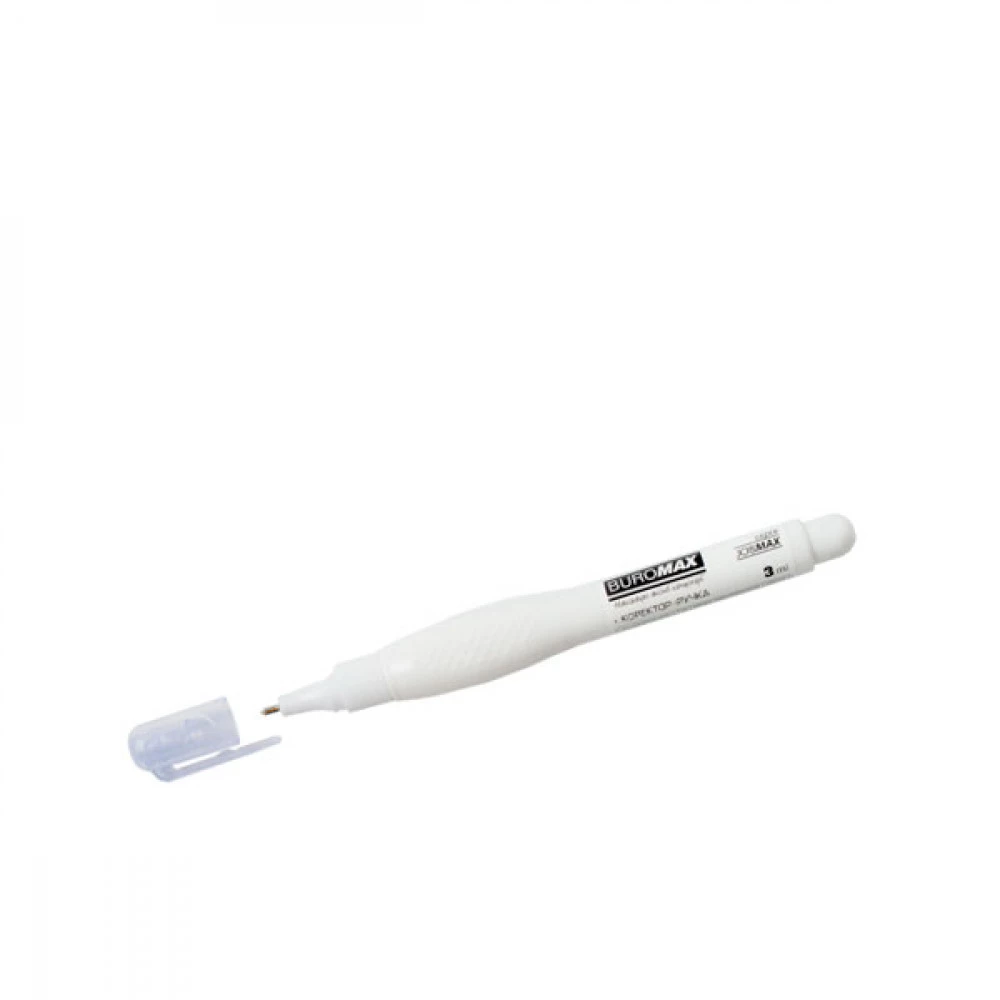 Ручка-коректор "BuroMAX" 1050 металевий наконечник 3 мл
