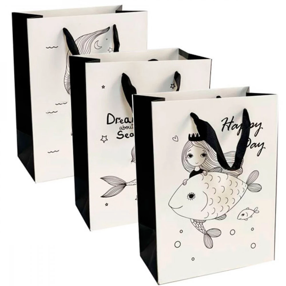 Пакет подарунковий 26 х 12 х 32 см Русалочка 31-10867