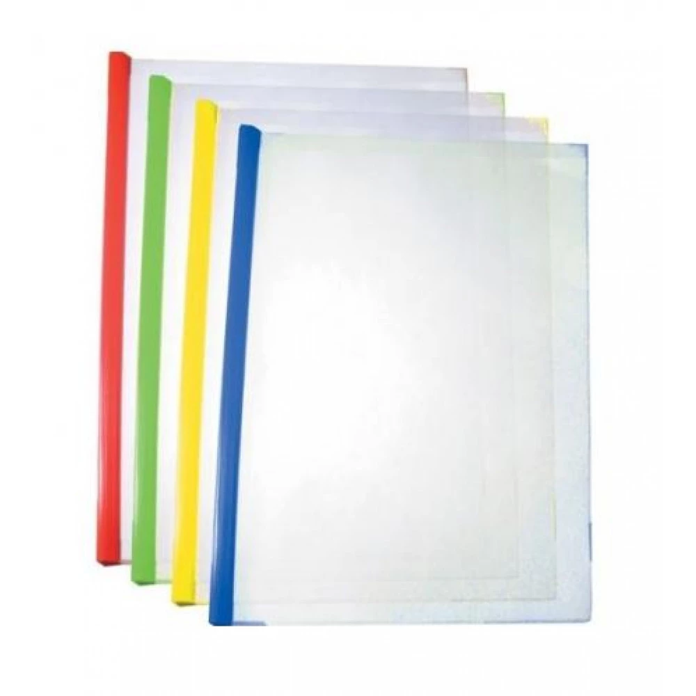 Папка пластикова А4 Economix E31204 затискач-планка 35аркушів MIX