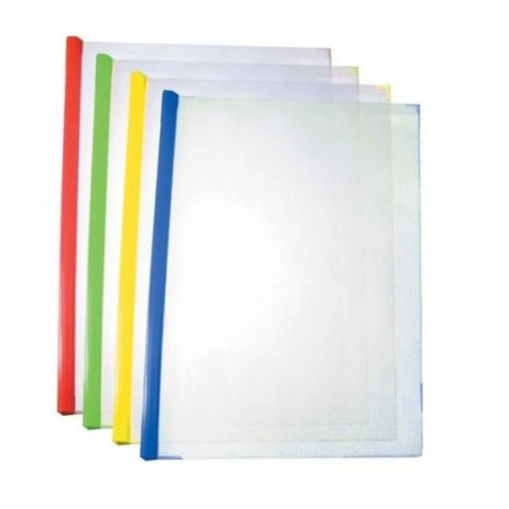 Папка пластикова А4 Economix E31211 затискач-планка 95 аркушів MIX