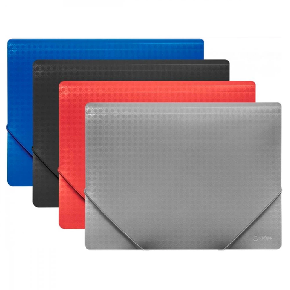 Папка пластикова А4 Optima O30691 Вишиванка на резинках МІХ