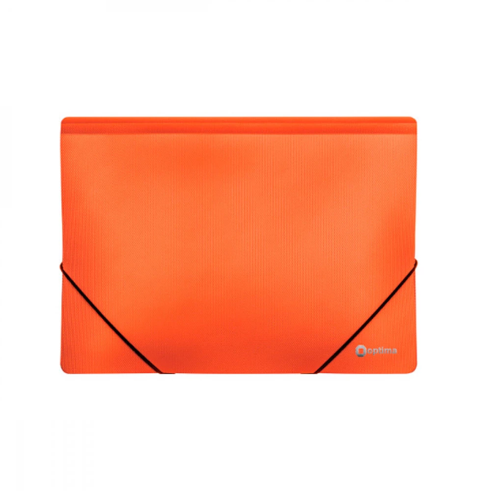 Папка пластикова А4 Optima O30698-06 на гумці помаранчева