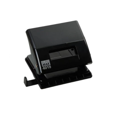 Діркопробивач BuroMAX /Jobmax 4019-01 (20 листів пластиковий з лінійкою на 2 отвори) чорний