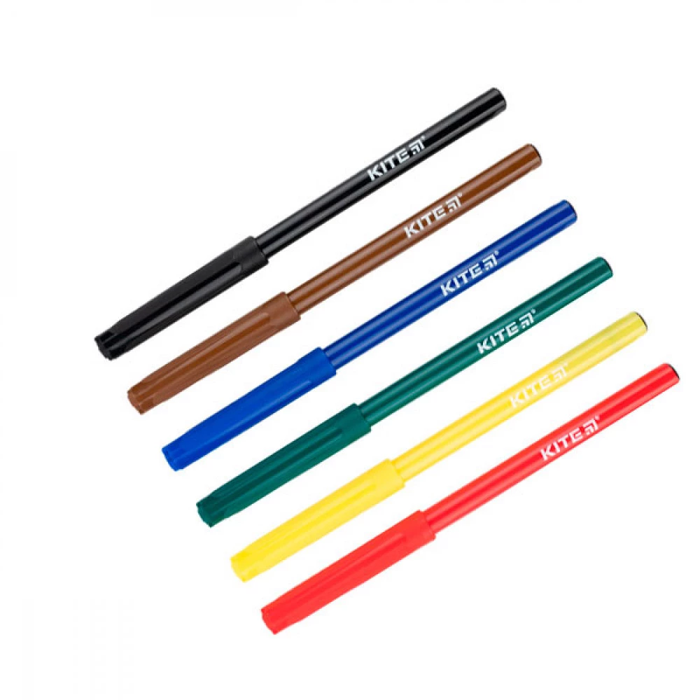 Фломастери на водній основі 6 кольорів Kite K22-446 DOGS лінія 1-2 мм