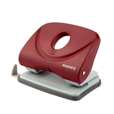 Діркопробивач Axent 3830-06 30аркушів пластиковий червоний