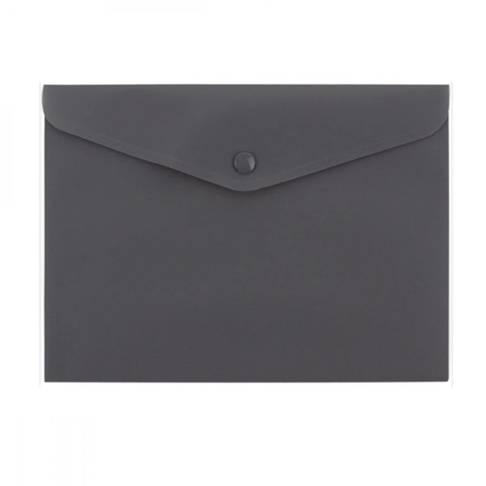 Папка-конверт пластикова А5 Axent 1522-33-A Morandi на сірій кнопці