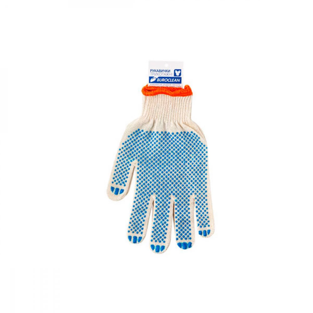 Рукавички господарські бавовняні BuroClean в точку