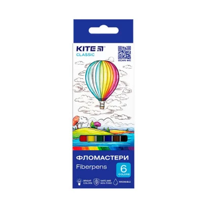 Фломастери 6кол Kite K-446 Kite Classic