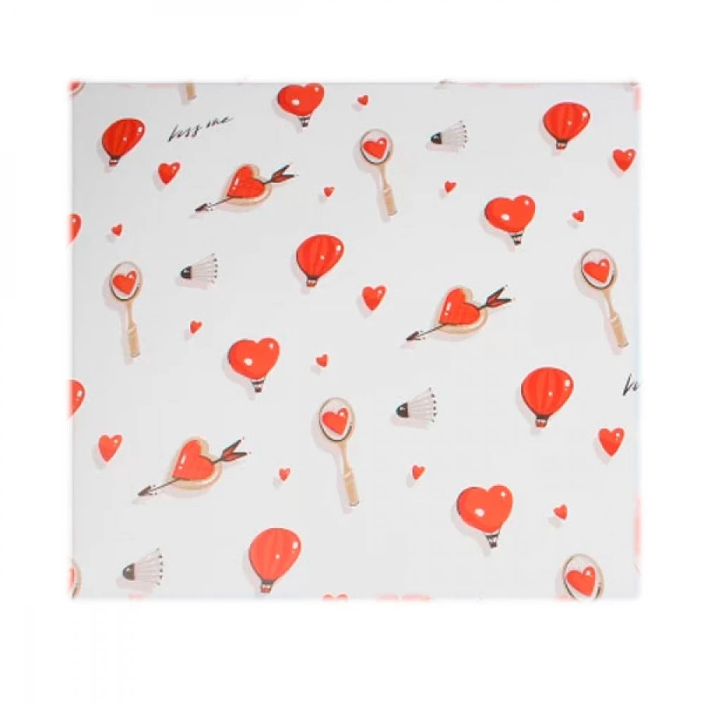 Папір пакувальний Серце з воланчиком 255-6369
