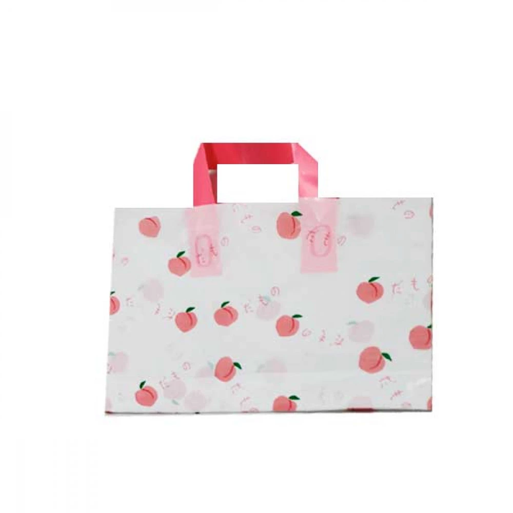 Пакет із петлевою ручкою 30*20см Персик