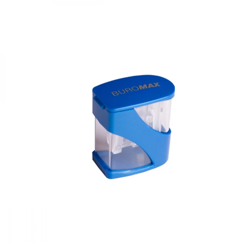 Точилка пластикова "BuroMAX" BM4777 "Master twist" 2 отвори з контейнером