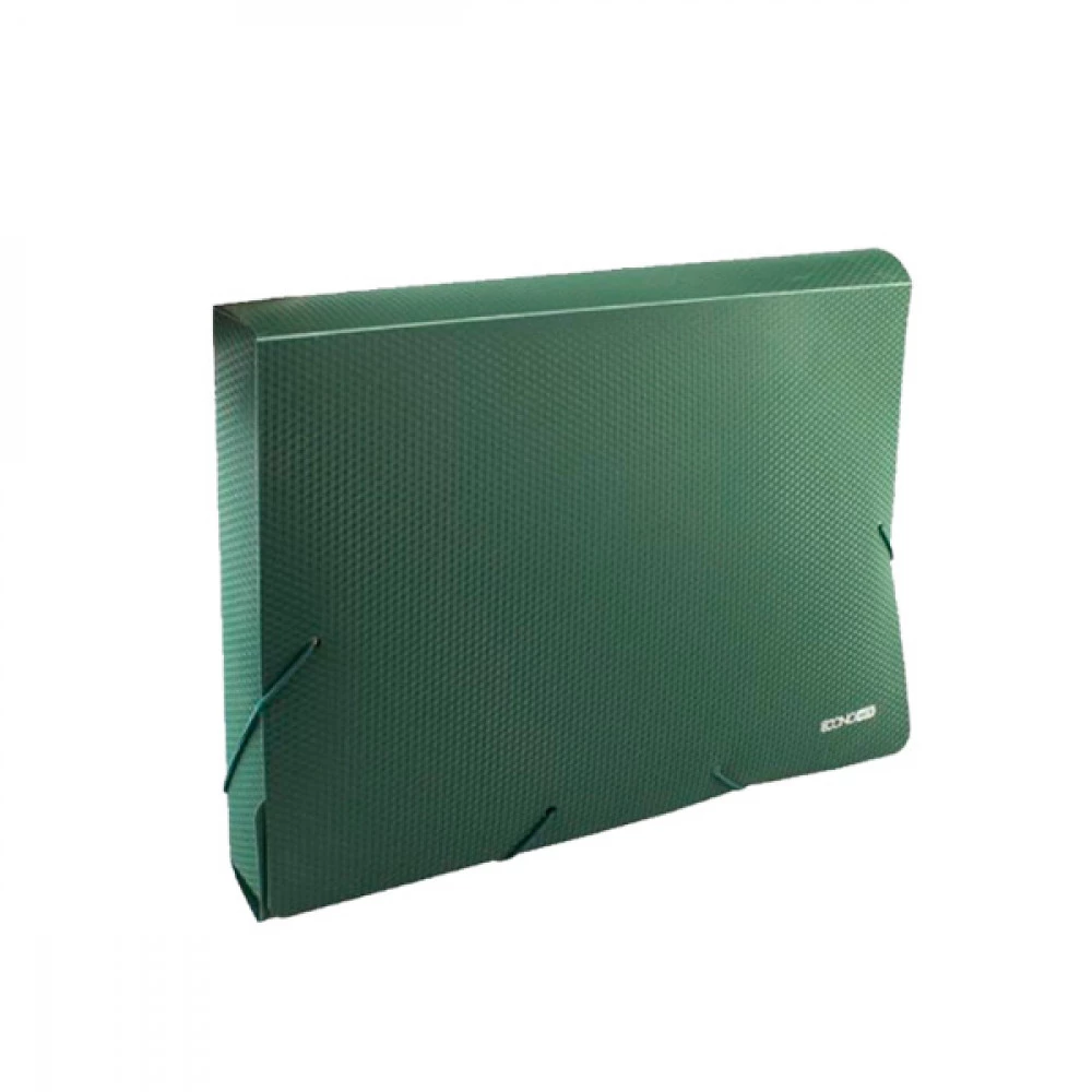 Папка-бокс пластикова А4 40 мм "Economix" E31402-04 на резинках зелена