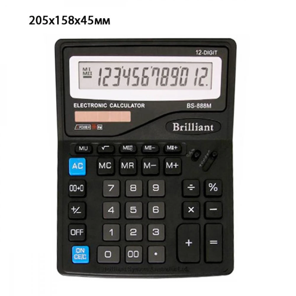 Калькулятор "Brilliant" BS-888M 12р.