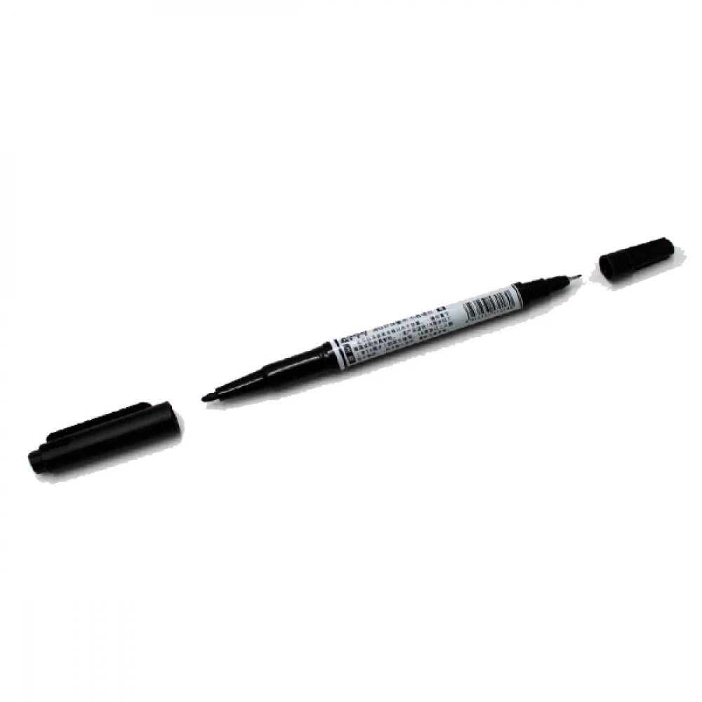 Маркер М6151 Aodemei перманентний двосторонній тонкий чорний
