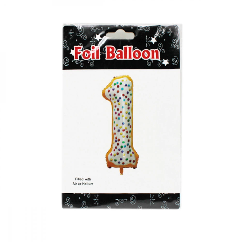 Куля фольга Цифра -1 (110см) шоколад