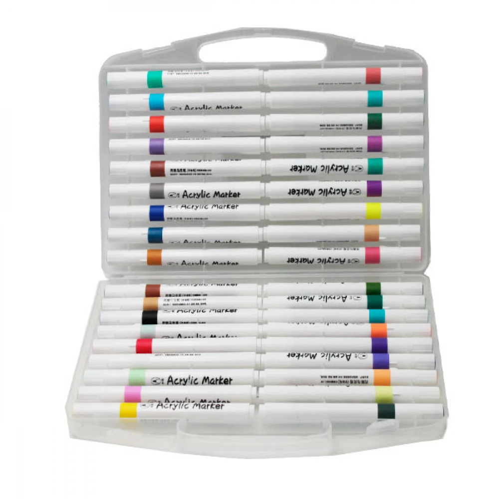Набір скетч маркерів Aodemei М6131-36 36 шт. акрилових односторонній пластиковий бокс