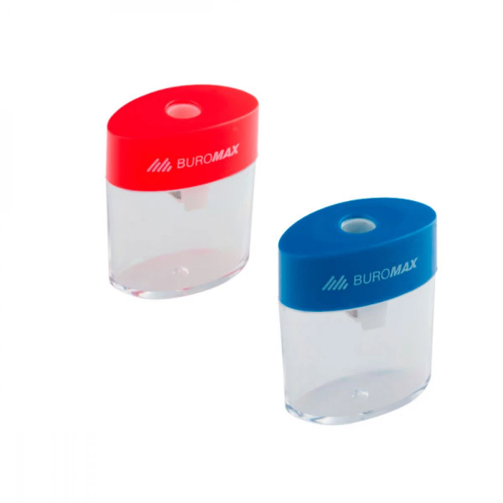 Точилка BuroMAX 4752 пластикова з контейнером Mix