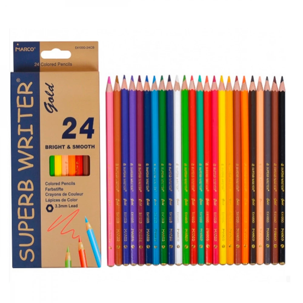 Олівці кольорові "Marco" 4100G 24 кольори