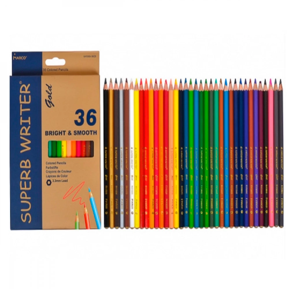 Олівці кольорові "Marco" 4100G 36 кольорів