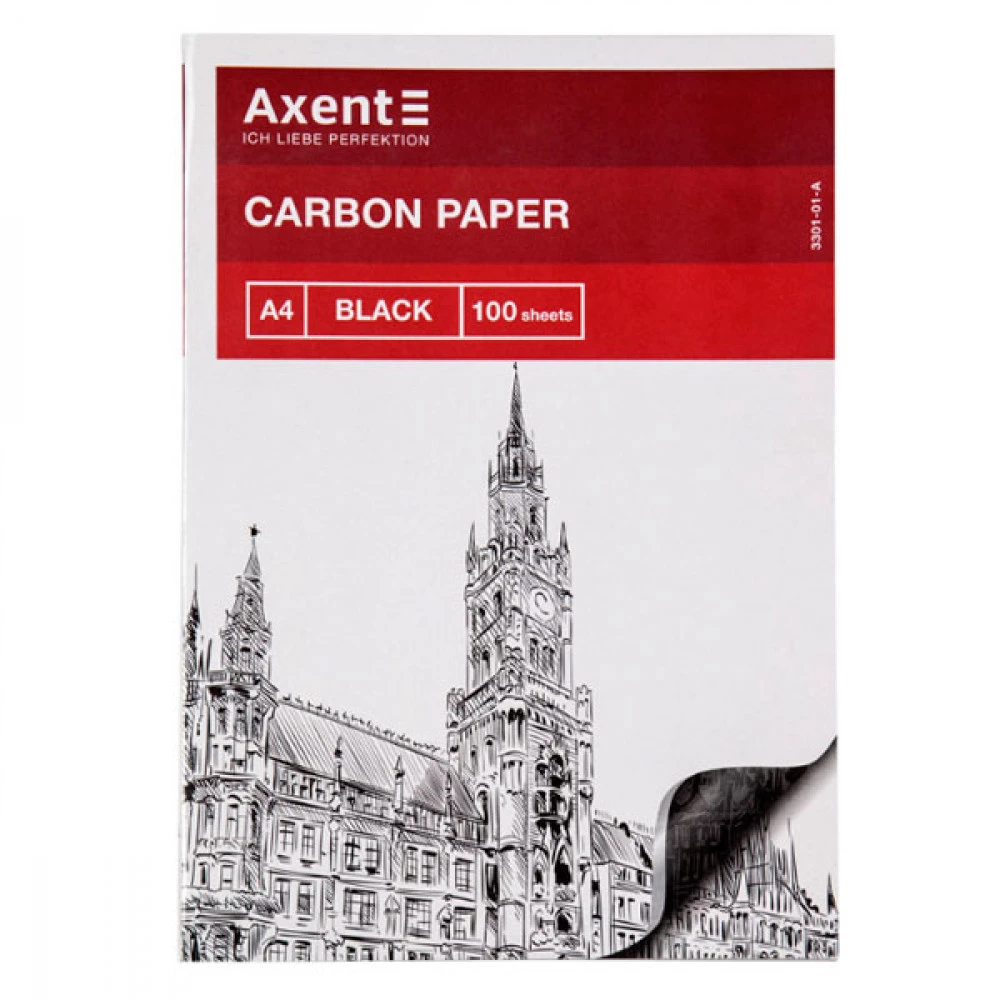 Папір копіювальний А4 AXENT 3301-01 100 листів чорний