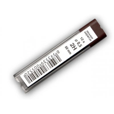 Грифель для механічного олівця "KIN" 0,5 2H