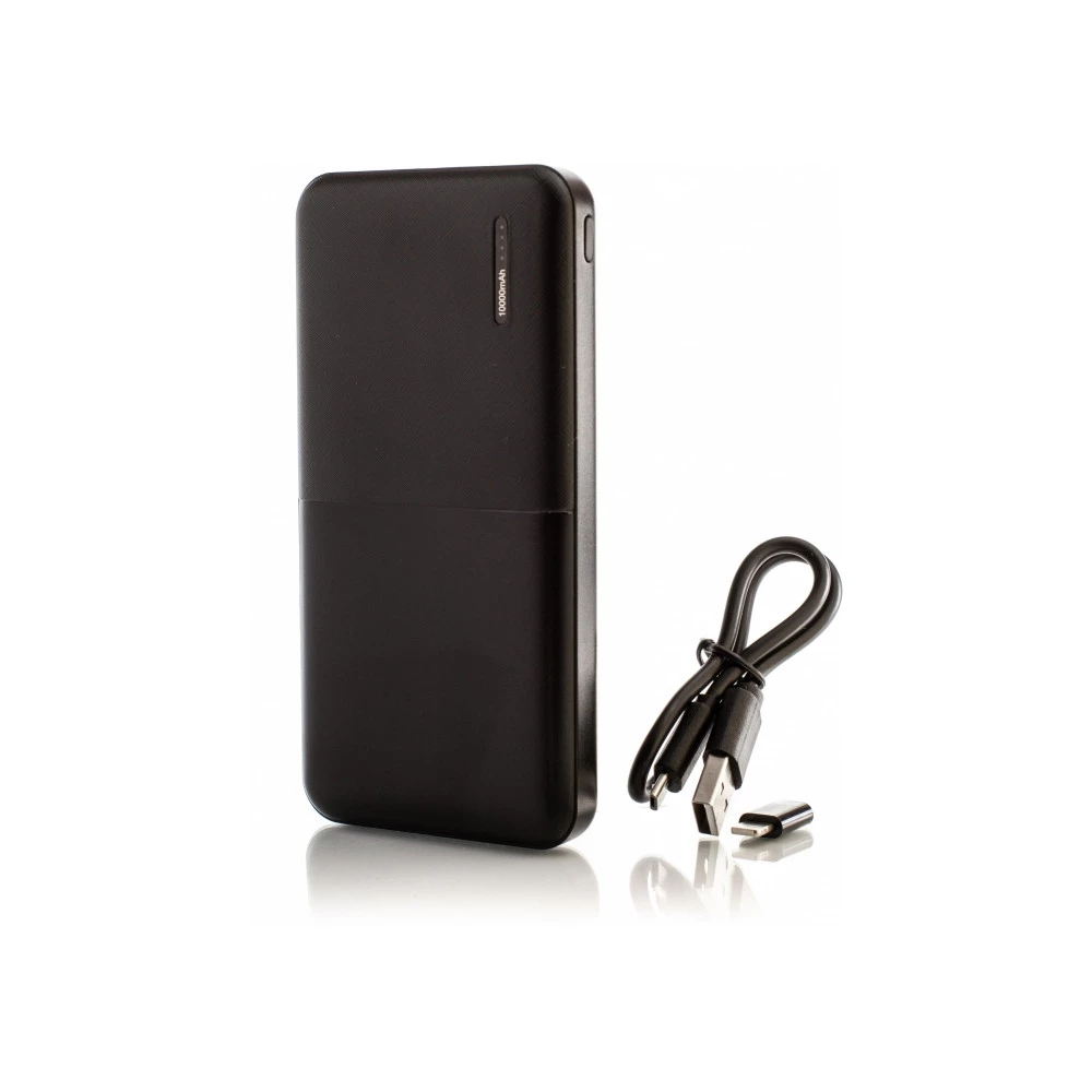 Мобільна батарея Optima O74106 2 USB Power Bank 10000 mAh 5V 2.1A чорна 