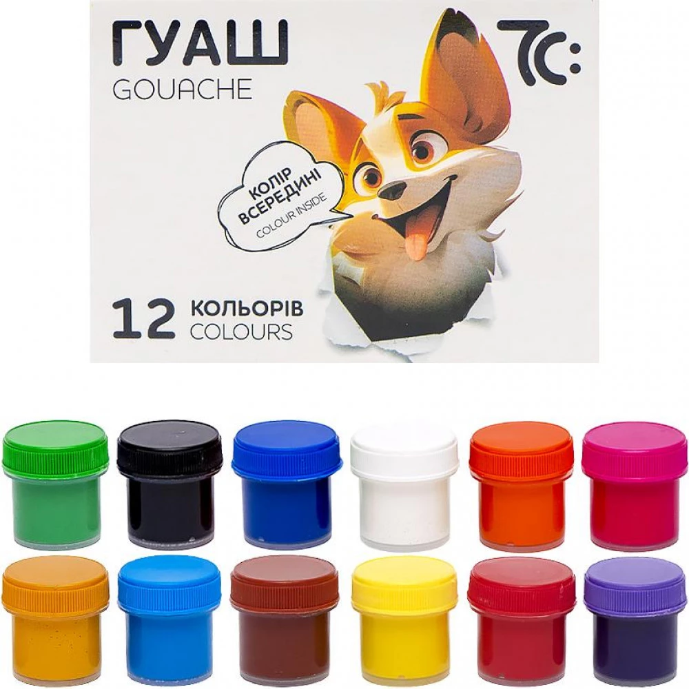 Гуаш 12кол 10мл ГАММА*UA 7C21203