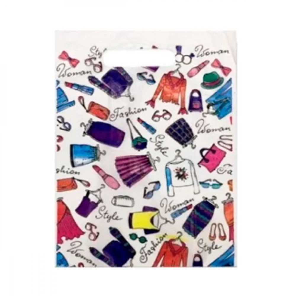 Пакет із прорізною ручкою 30х40 Fashion