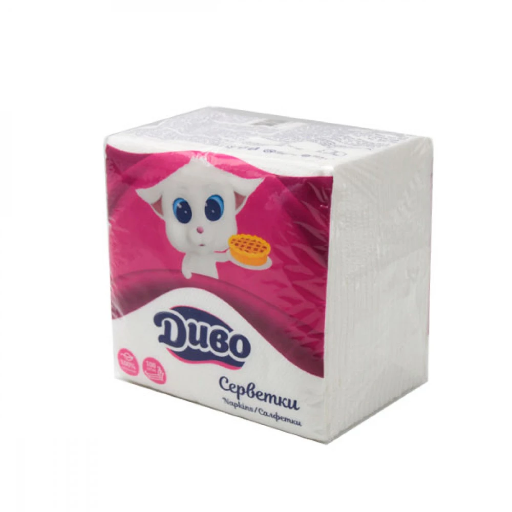 Серветки паперові 33*33 "Диво" (100 шт)