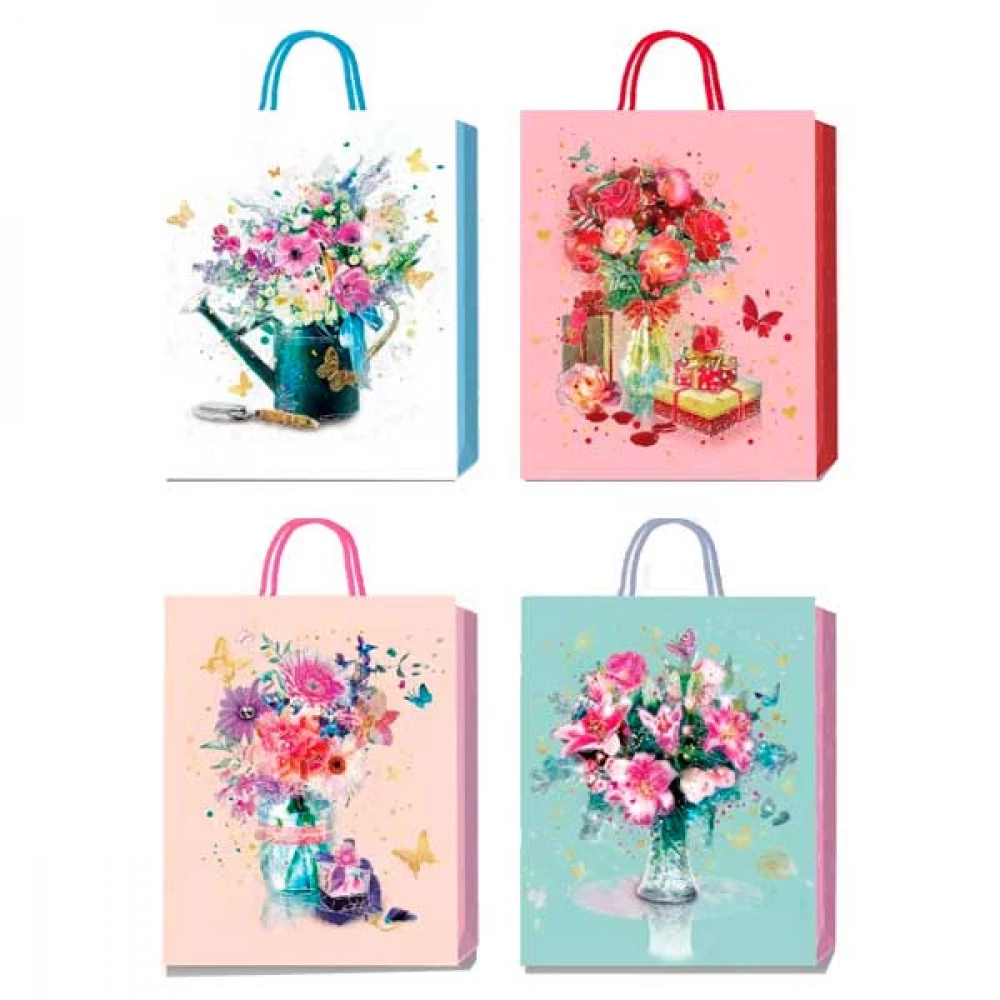 Пакет подарунковий 26х32х10см BuroMAX BM.200012 фольга