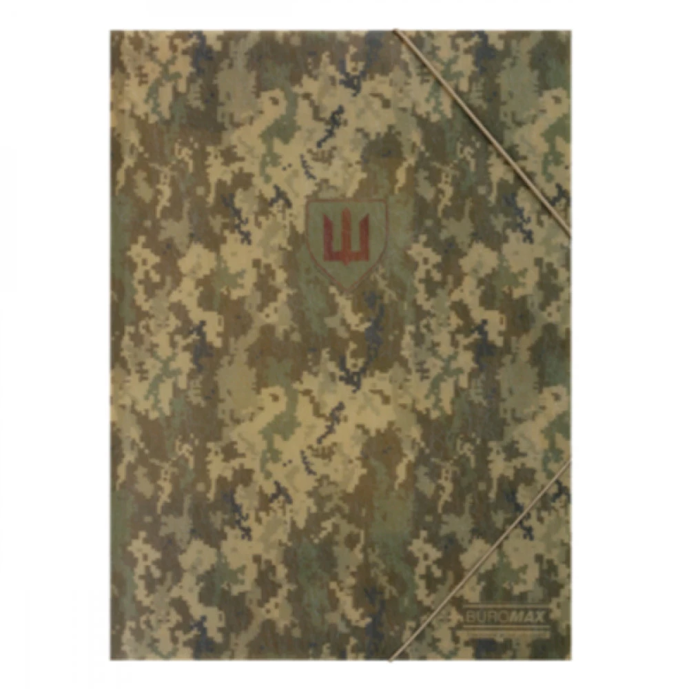 Папка на гумках А4 BuroMAXBM3908-04 MILITARY матовий непрозорий.