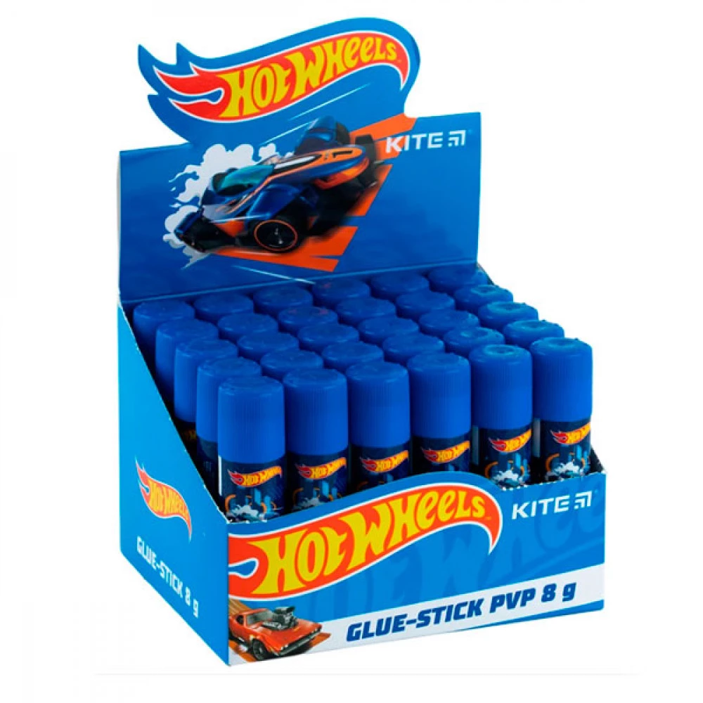 Клей-олівець Kite Hot Wheels HW23-130 Kite 8 гр з індикатором