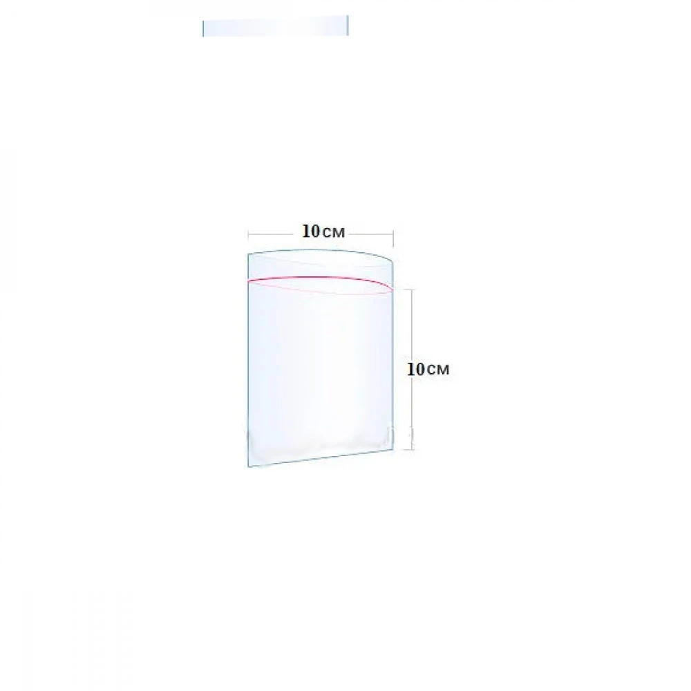 Пакет із струнним замком 10-10 см (100 шт)