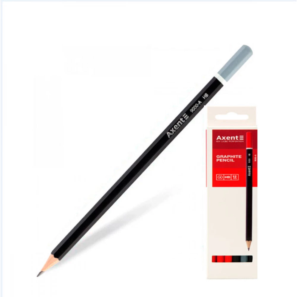 Олівець графітний "Axent" 9000 HB Mix
