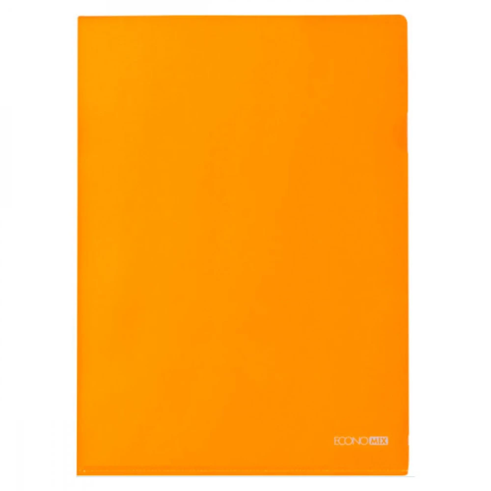 Кутник пластиковий А4 Economix 180 мк E31153-06 помаранчевий