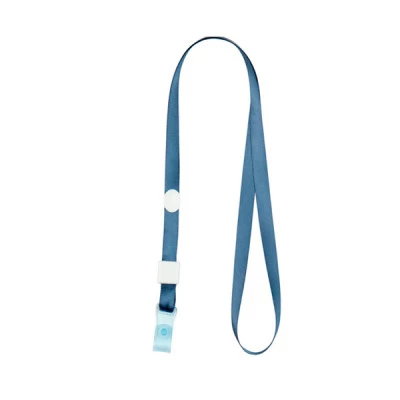 Шнурок для бейджа із силіконовим кліпом Axent 4551-15 синій
