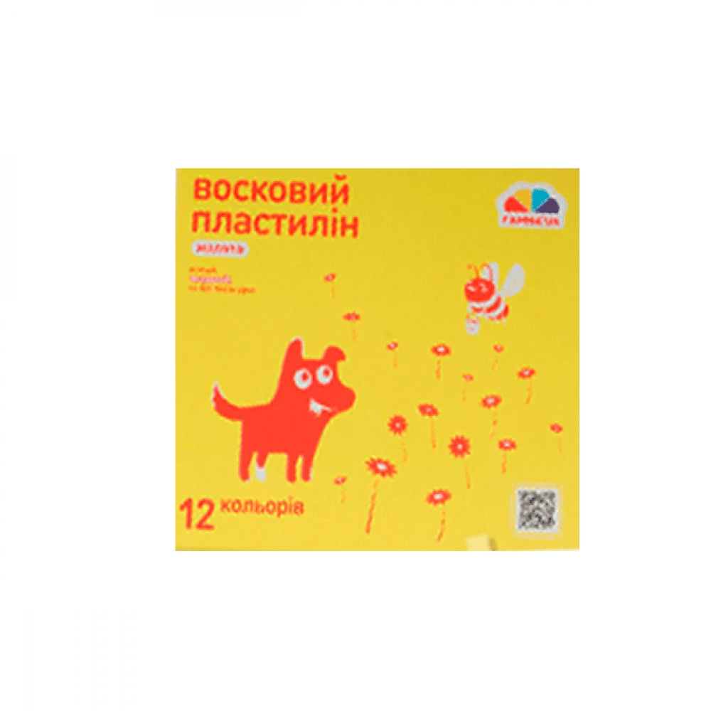 Пластилін Гамма НВ 100305 Малюки 12 квітів восковий 144 г