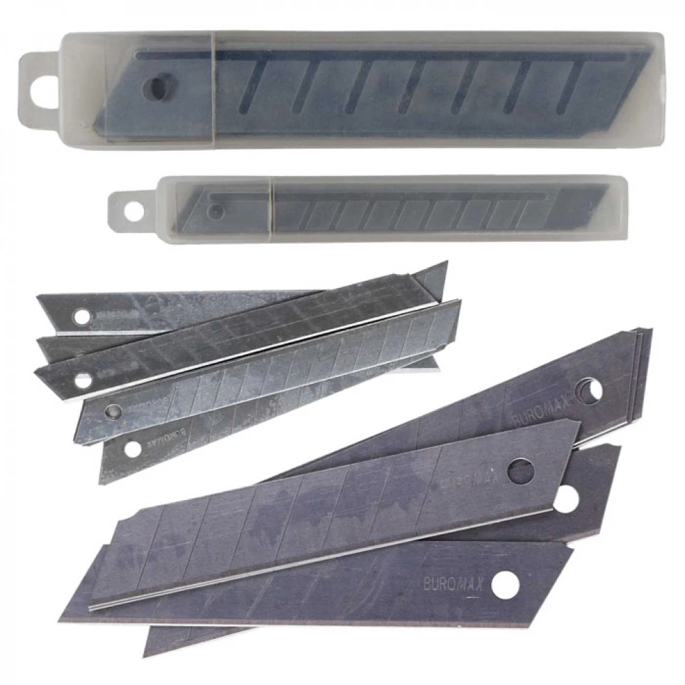 Леза до ножів 9 мм BuroMAX BM4690 (10 шт)